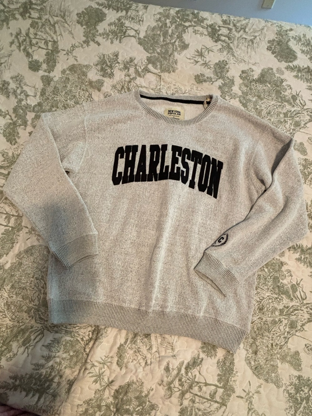 NWT New York Popular sz Large Charleston Graphic Crewneck Nantucket Soft Fleece